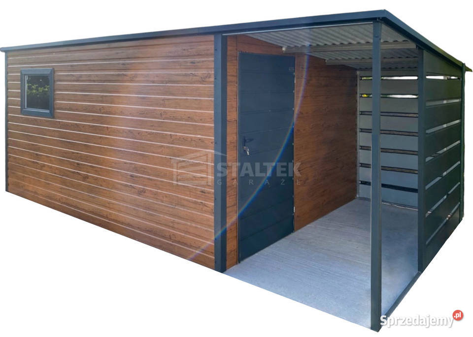 Schowek Domek ogrodowy 4x2m wiata 15m drzwi okno Gdynia