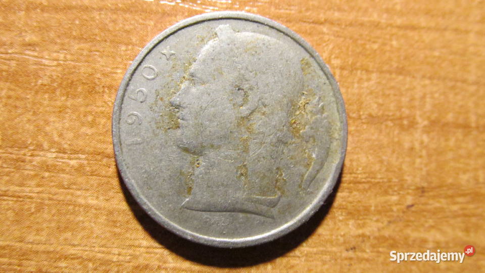 Moneta 5 FR Belgia 1950 sprzedam