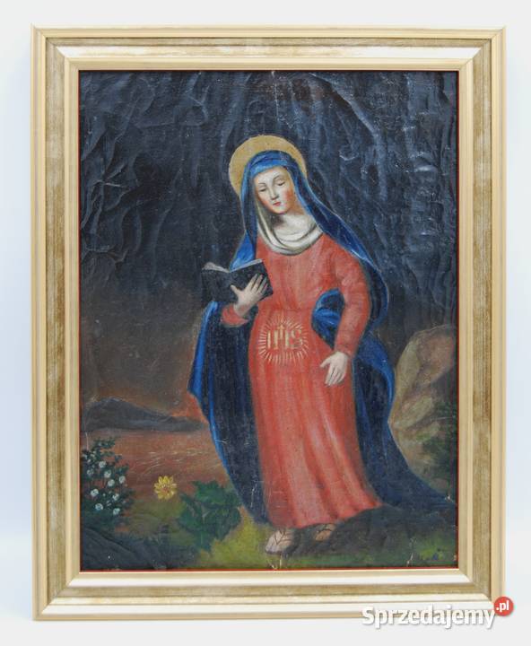 Obraz Madonna w oczekiwaniu olej XIX w