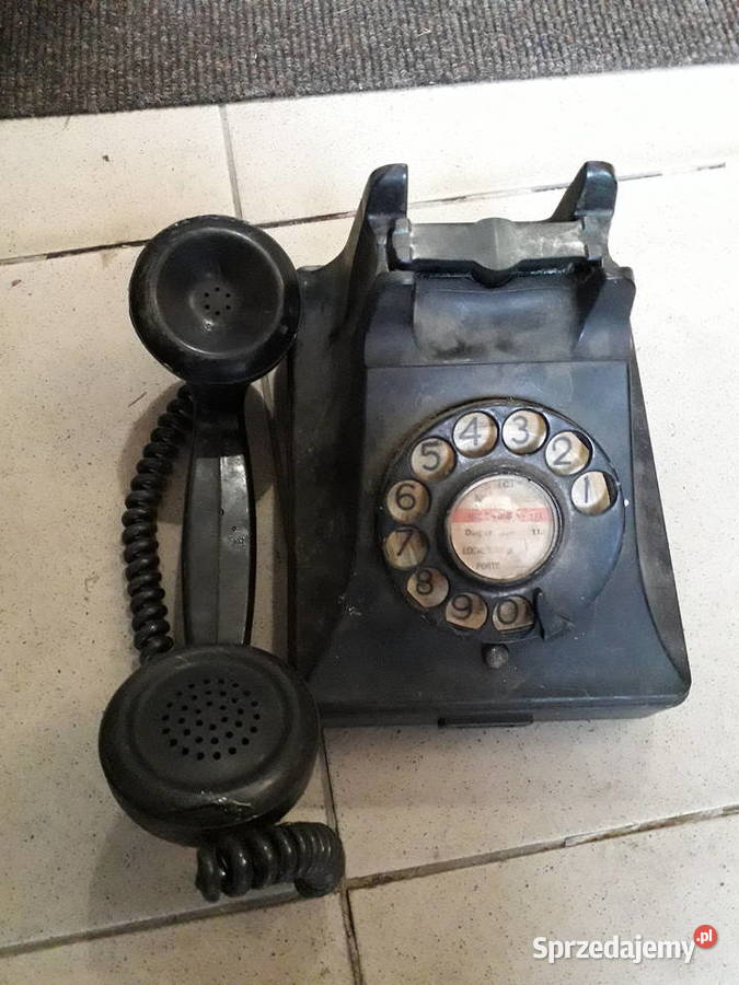 Bell Telephone zabytkowy czarny bakielitowy Warszawa