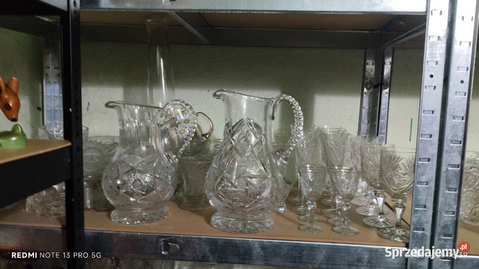 Szkło Kolorowe PRLu Kryształy Figurki dolnośląskie Wiązów