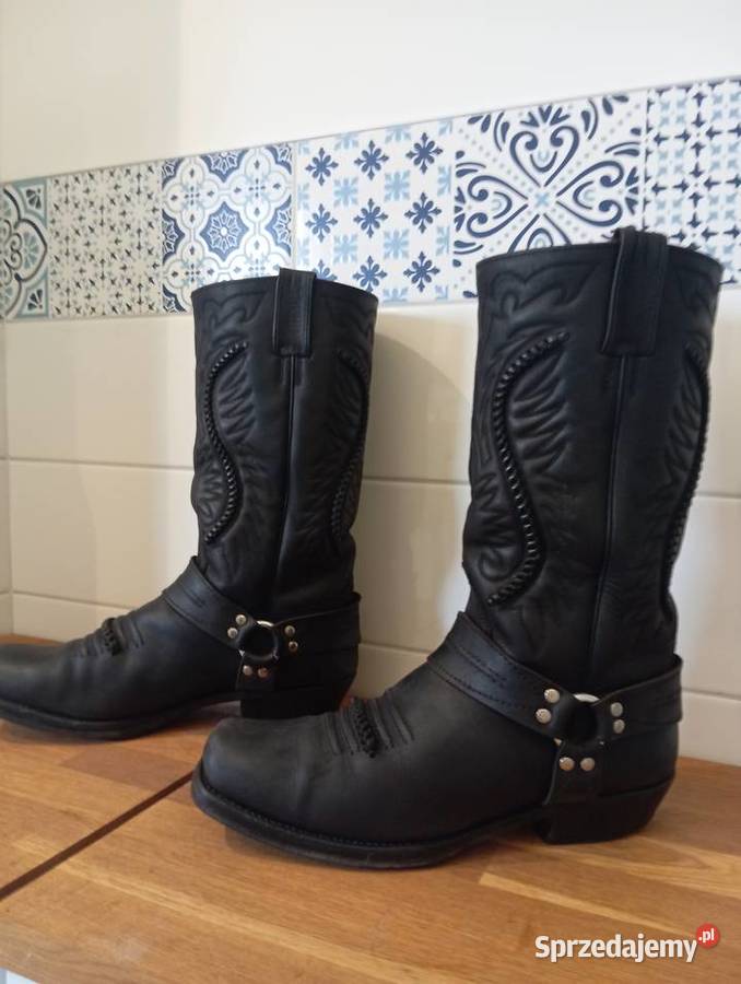Sancho 5859 negro cowboy boots kowbojki Obuwie Ruda Śląska