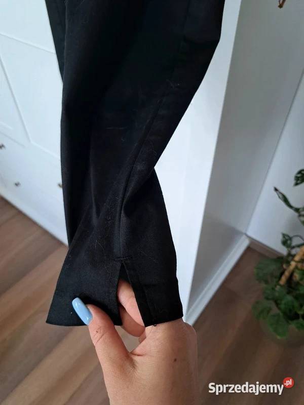 Czarne eleganckie spodnie klasyka w Twojej Trąbki Wielkie