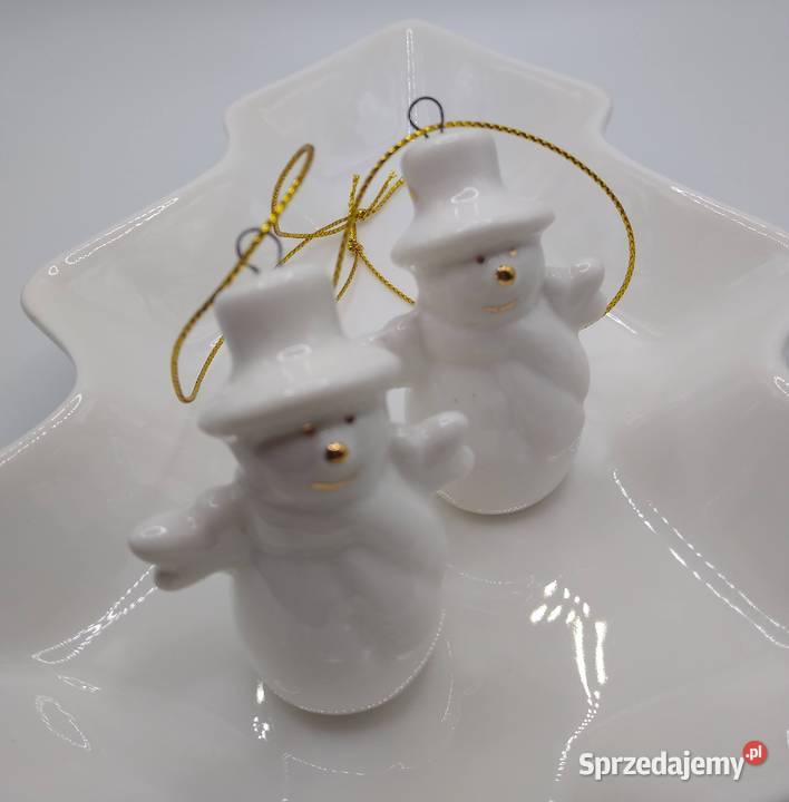 Bałwan Bałwanki Ceramika 2 sztuki Gdańsk