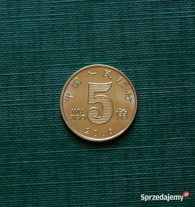 CHINY 5 jiao 2016r Numizmatyka Gliwice sprzedam
