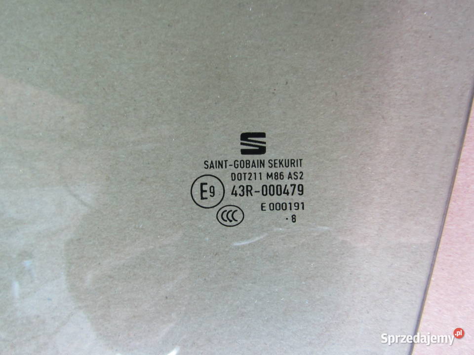 SZYBA DRZWI PRZEDNICH LEWYCH SEAT IBIZA V 6F KJ1 osobowe