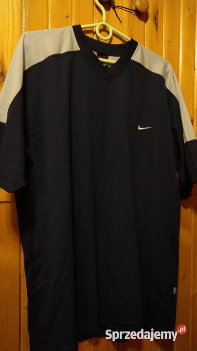 Bluza bluzka koszula ciemny granat NIKE XL biały Warszawa sprzedam
