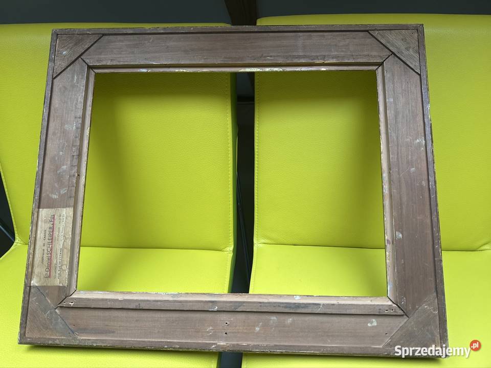 Stara sygnowana rama Ets Daniel Schleiper Fils Długopole-Zdrój