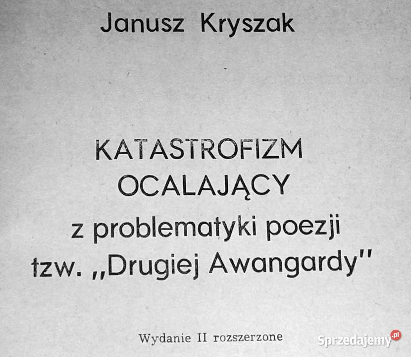 Katastrofizm ocalający Janusz Kryszak Chełm