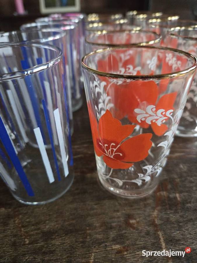 Sprzedam przepiekne szklanki14 Lipno