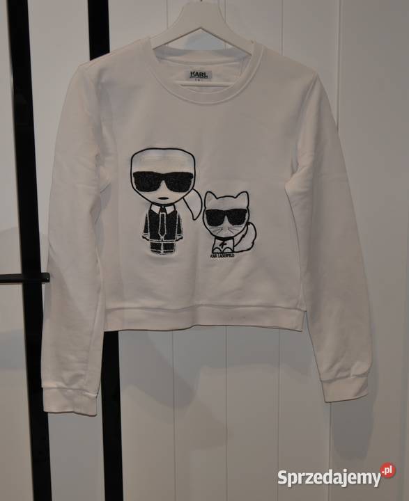 Karl Lagerfeld fajna bluza metaliczna nitka 36 S Rozmiar 36(S) Wrocław