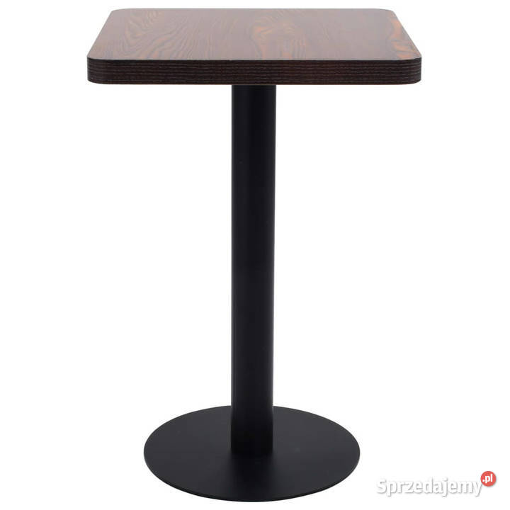 Stolik bistro ciemnobrązowy 50x50 MDF WM286428 Warszawa