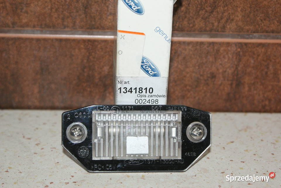 1341810 Lampa oświetlenia tablicy rej FORD