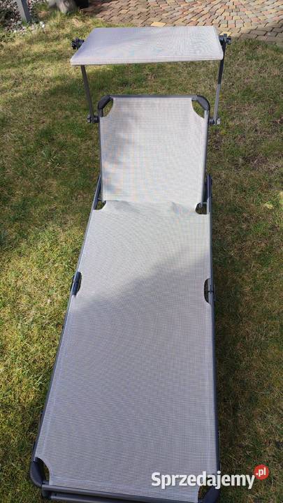 Leżak Łóżko składane z daszkiem materac Ogród Bydgoszcz sprzedam