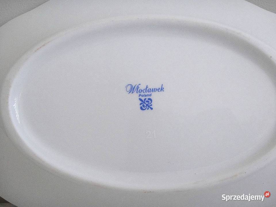Półmisek porcelatowy owalny Włocławek długość Kielce