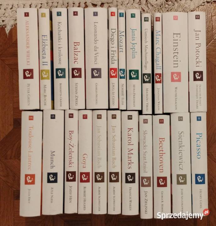 Kolekcja książek Wielkie biografie 24 tomy