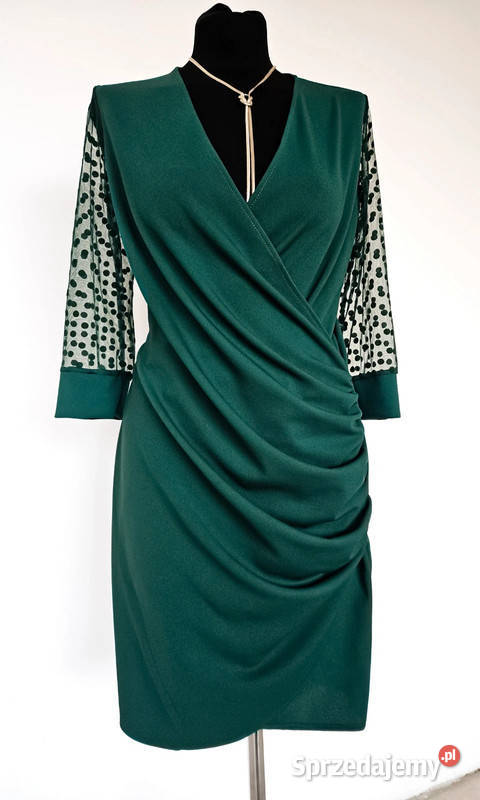 Sukienka kopertowa elegancka Chorzów sprzedam