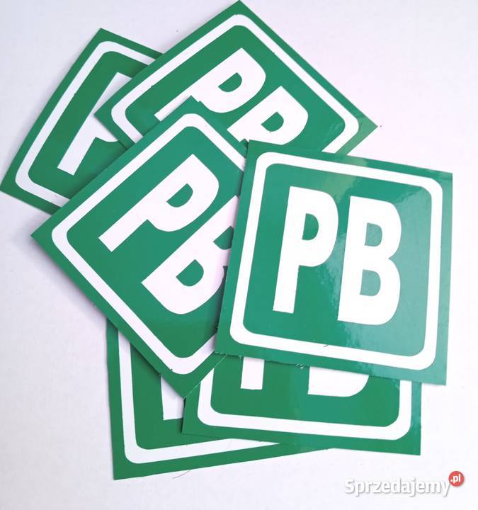 Naklejka rodzaj paliwa PB benzyna 5 Zabrze