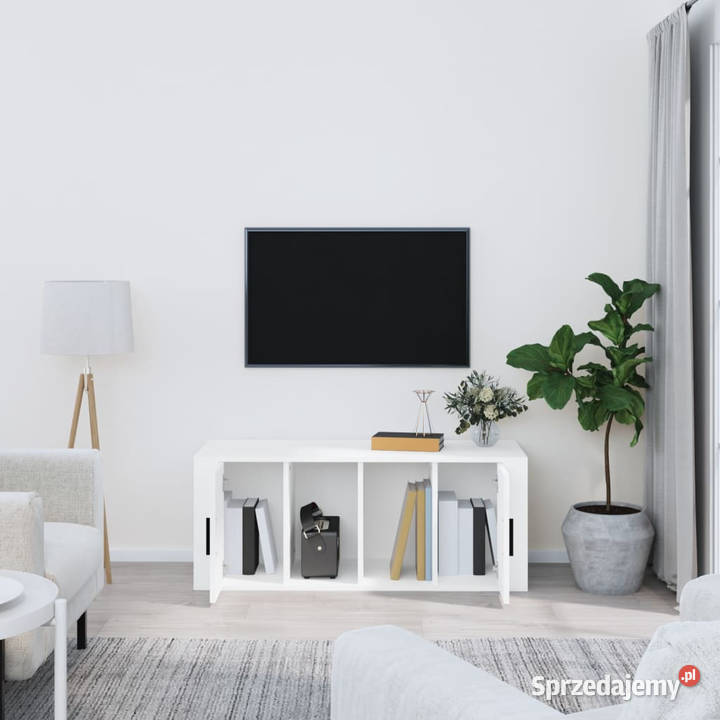 Szafka pod TV biała 100x35x40 materiał Warszawa