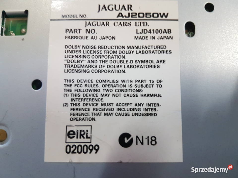 JAGUAR XK8 XKR XJ RADIO WZMACNIACZ ZMIENIARKA Fabryczne wielkopolskie Turek