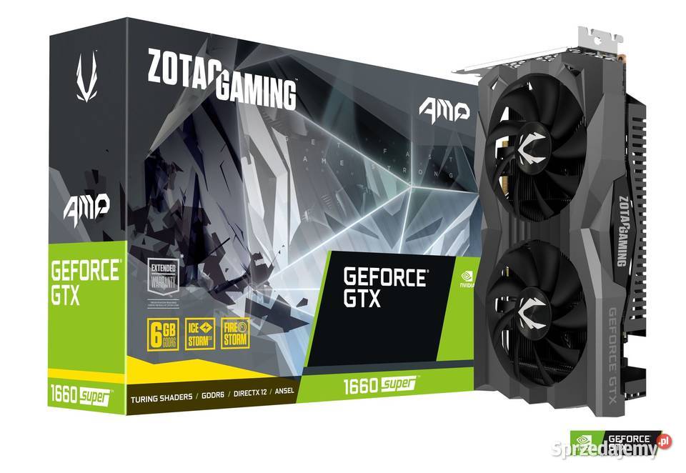 NVidia GeForce GTX 1660 super AMP ZOTAC 6GB Kielce sprzedam