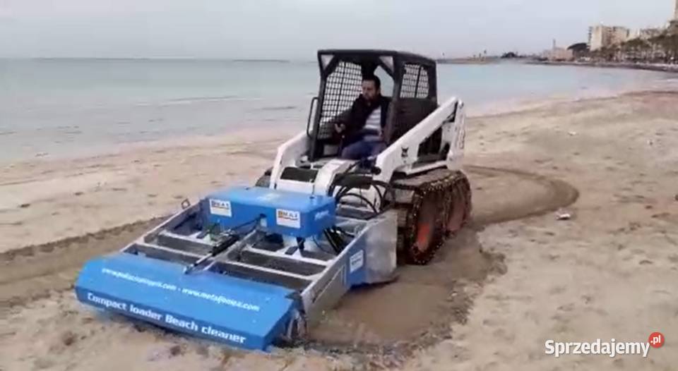Maszyna do czyszczenia plaży do miniładowarek