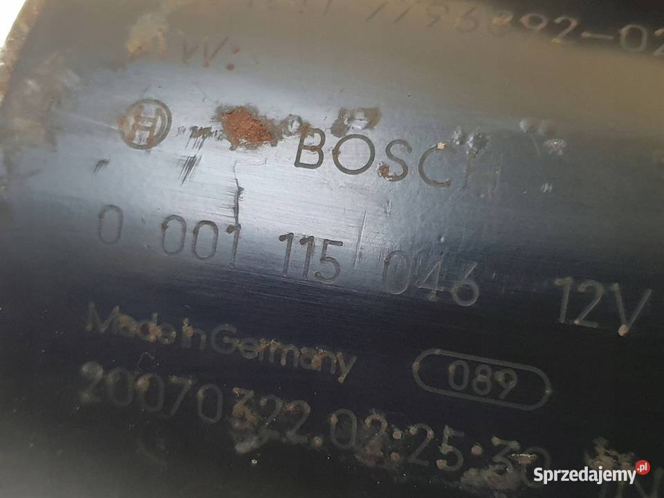 ROZRUSZNIK BMW E87 E90 E91 20 D bosch 0001115046 Części samochodowe Chełm sprzedam