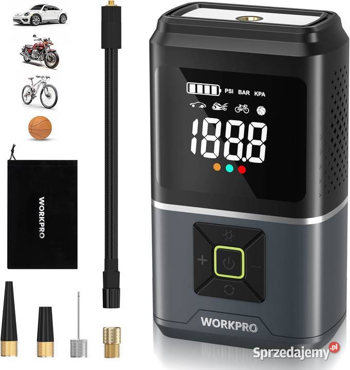 WORKPRO Kompresor bezprzewodowy 150 PSI 2500 mAh Rzeszów