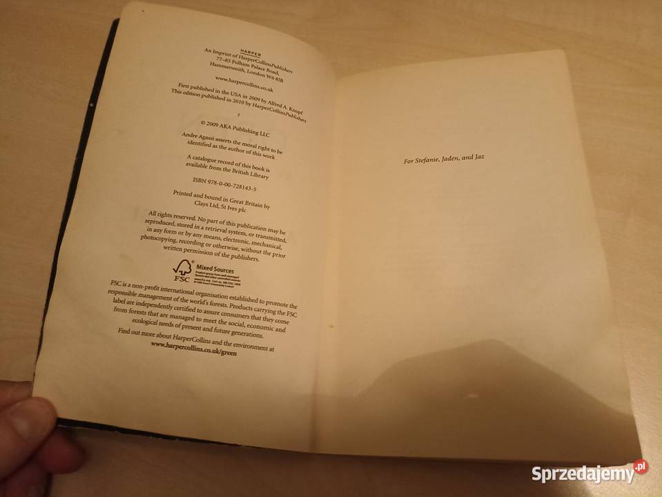 Andre Agassi Open An Autobiography wyd Alfred A Kraków