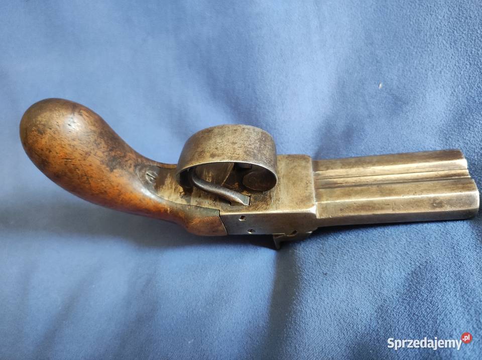 Pistolet kapiszon dwulufowy zabytek sprawny Wrocław