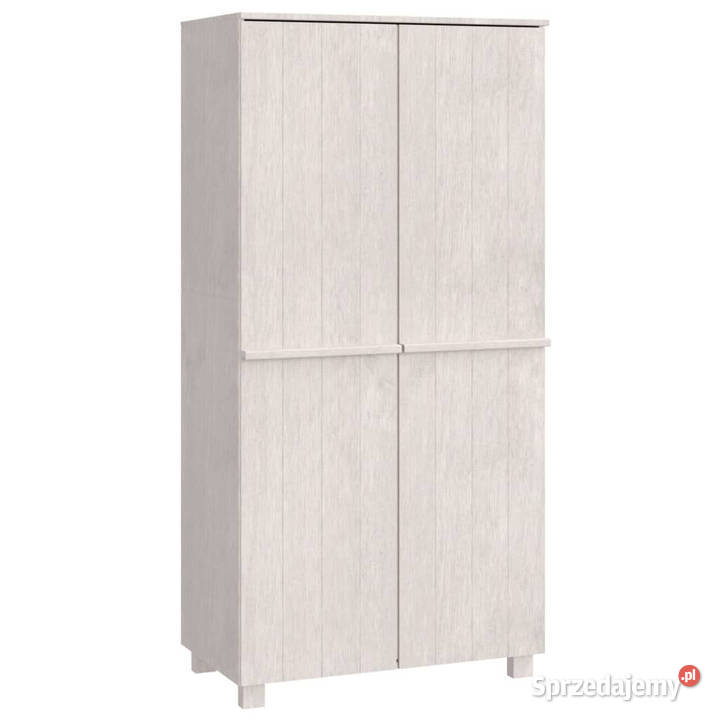 Szafa HAMAR biała 89x50x180 lite drewno sosnowe Warszawa