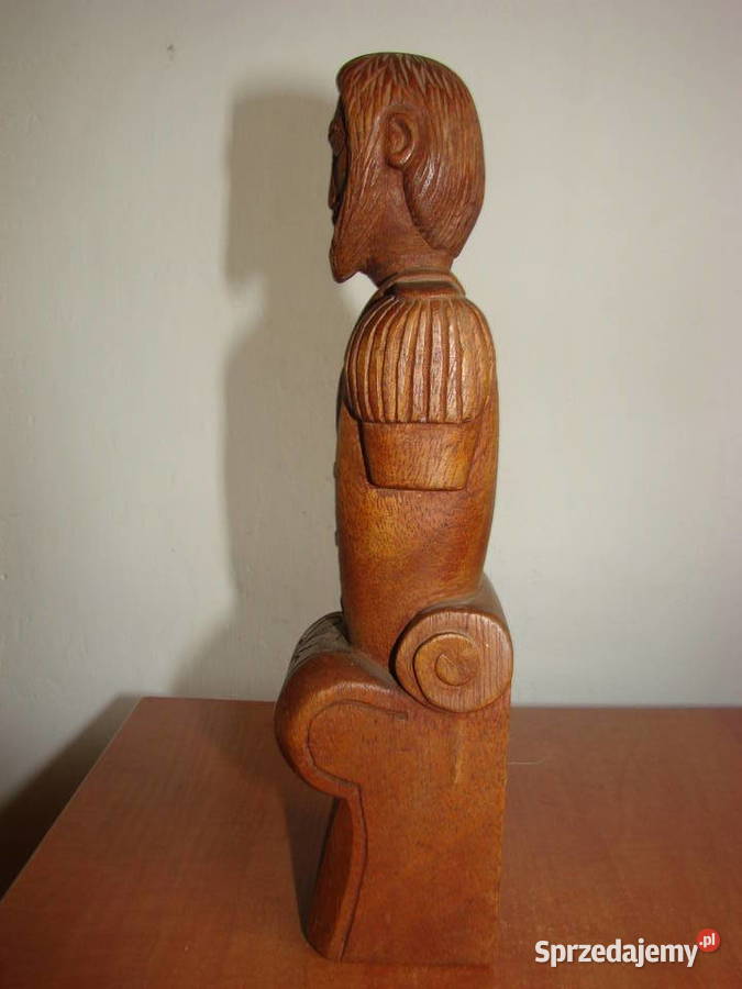 teakowe popiersie na cokole Pruszcz Gdański sprzedam