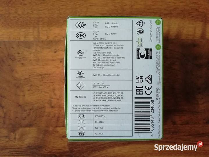 Szybkozłączki WAGO 221415 paczka 25