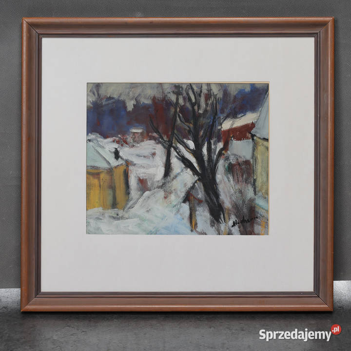 ARTexpert Obraz zimowy krajobraz gwarz Dobrzany