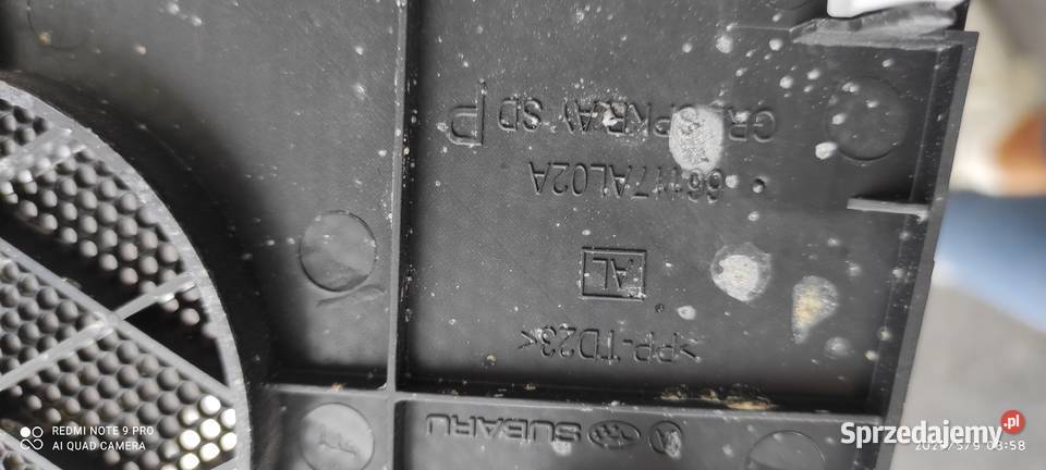 Kratka głośnika prawa lewa Subaru 66117AL02A