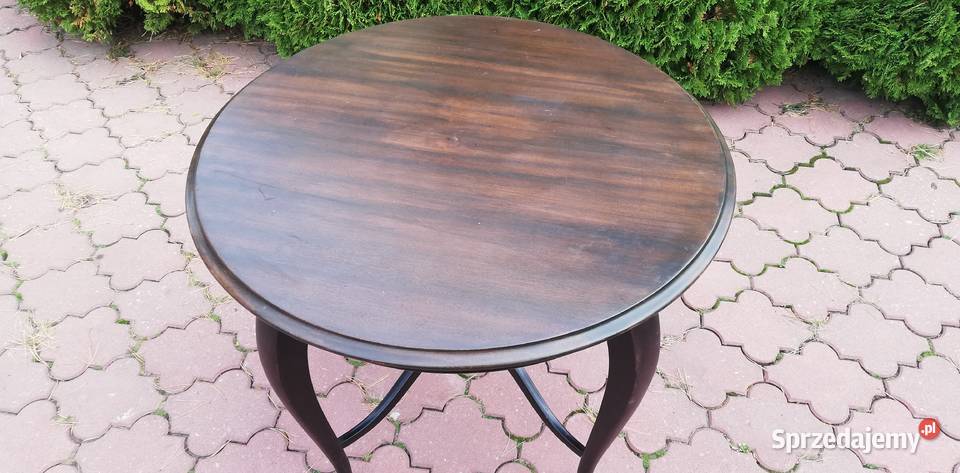 Stół okrągły stylowy Ludwikowy art deco stolik Garwolin