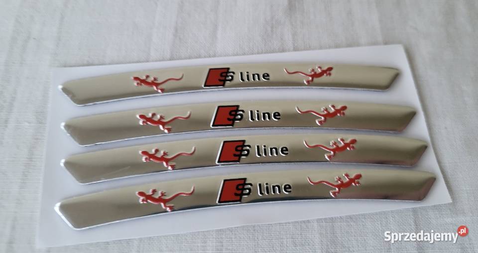 Naklejkiemblematy na felgi Audi Sline Black śląskie