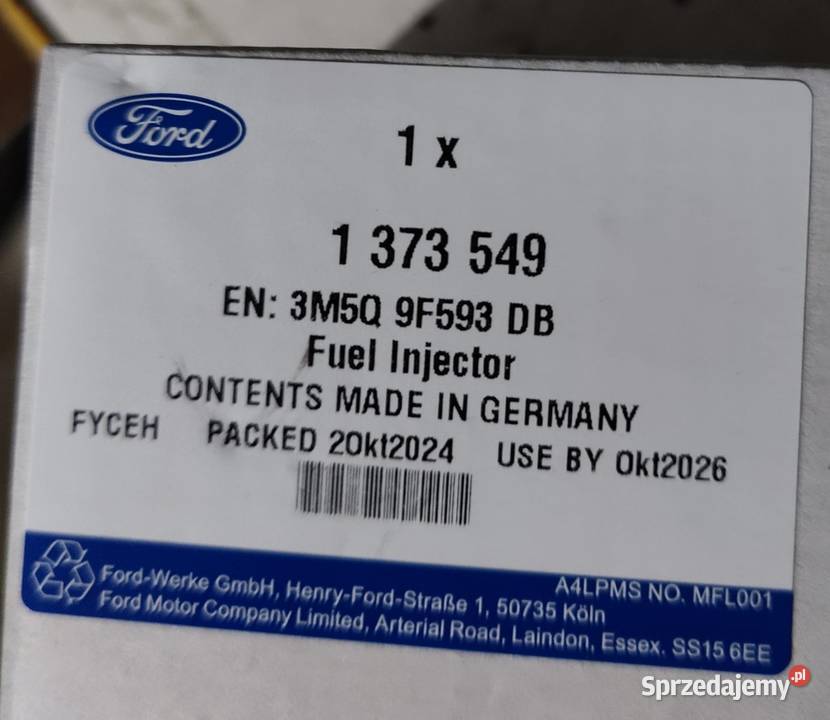 WTRYSKIWACZ FORD MONDEO 3M5Q9F593DB 1373549 Radom sprzedam