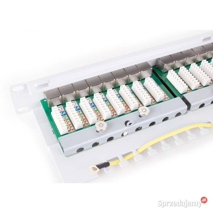 Patch Panel FTP Cat6 24 Porty Szary PGF6FTP24B6G szafy i akcesoria  śląskie Knurów sprzedam