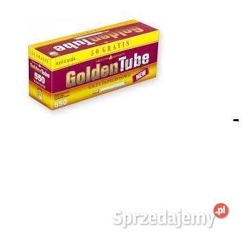 GILZY papierosowe GOLDEN TUBE 50050 sztuk Produkcja Radom