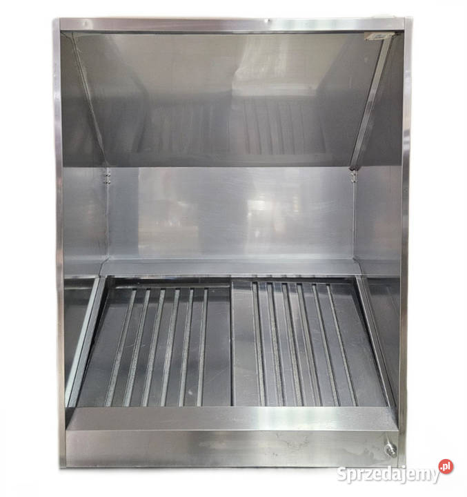 Okap nierdzewny przyścienny 95 x 120 z wbudowaną śląskie