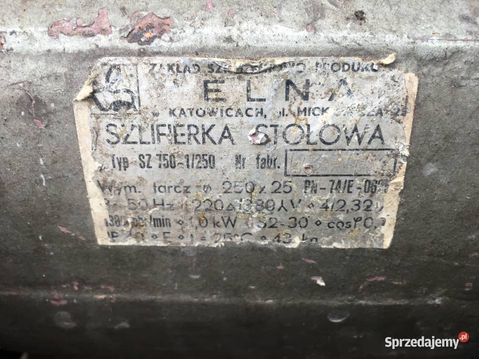 Szlifierka stołowa Elna Przemków