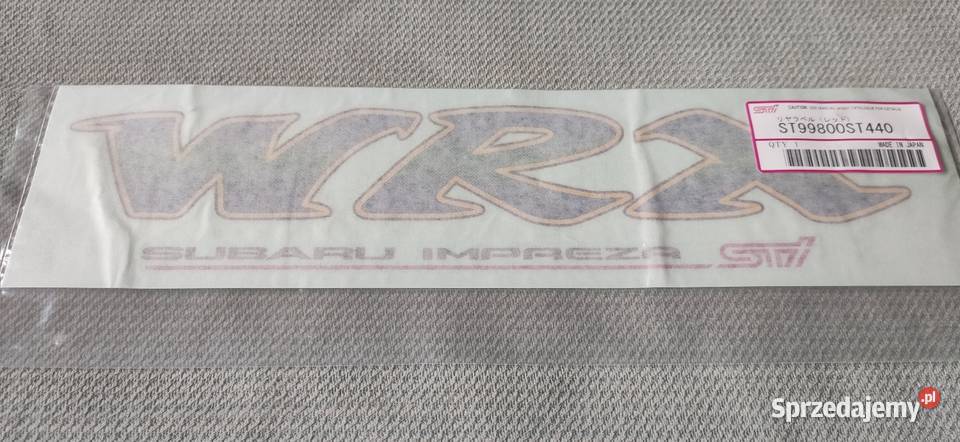 Subaru Impreza GC8 STI naklejka na bagażnik Motoryzacja Kraśnik