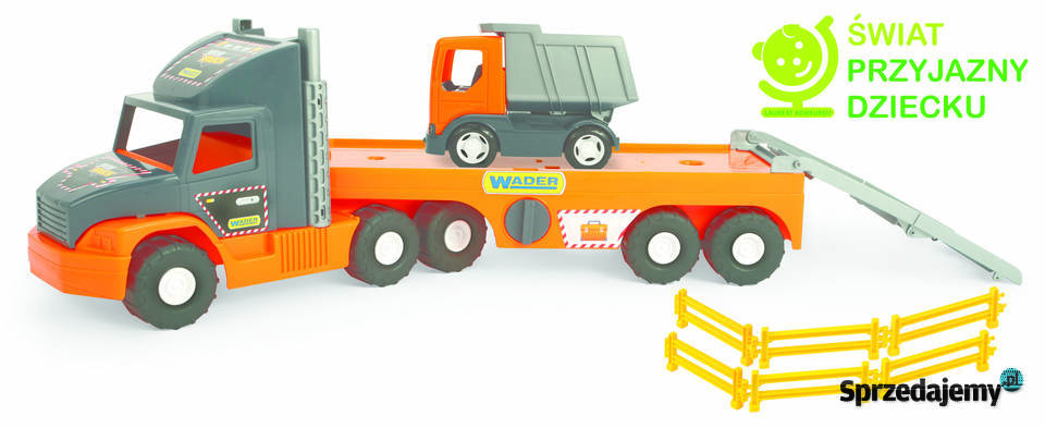 Wader Auto Super Tech Truck laweta z wywrotką