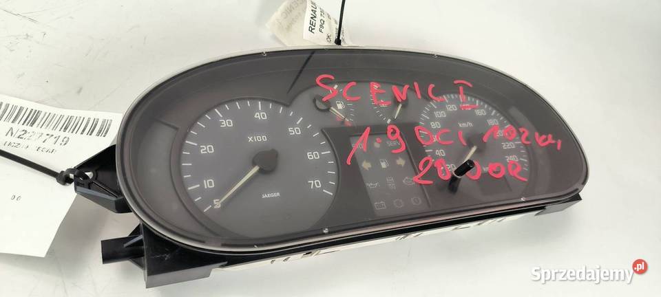 LICZNIK ZEGAR RENAULT SCENIC 7700427896 kujawsko-pomorskie Lipno
