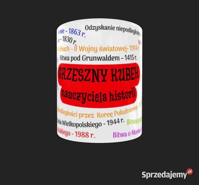 Grzeszny Kubek z błędami prezent Nauczycieli Warszawa
