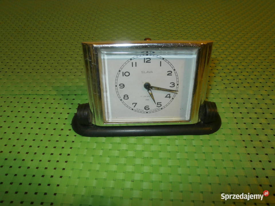 Budzik SLAVA 28B 11 jewels perła USSR sprawny Zegary Łódź sprzedam