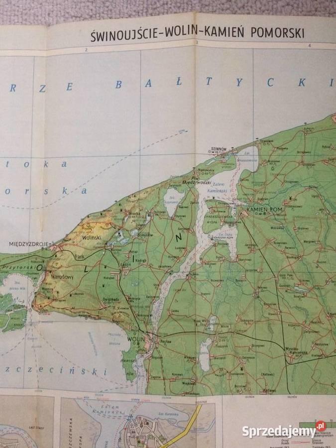 193 Mapa Kamień Pomorski Świnoujście Wolin Szczecin sprzedam