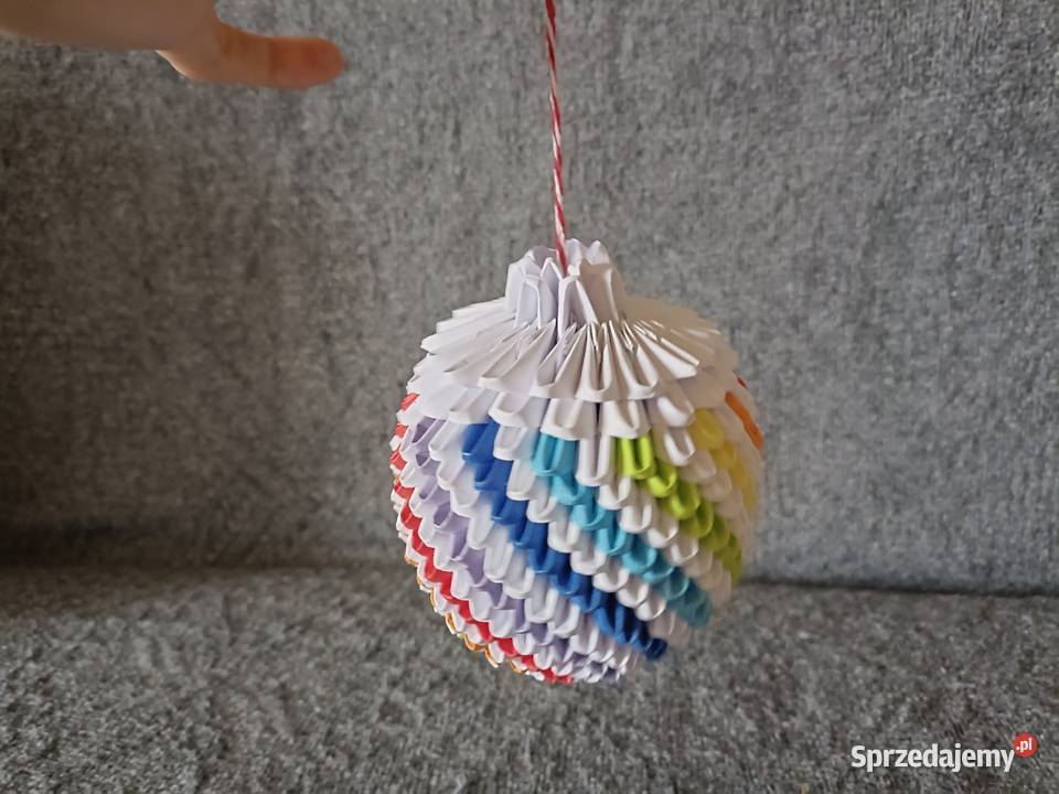Bombka Kolorowa Origami Modułowe 3D