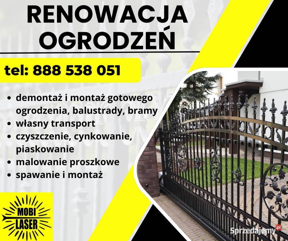 renowacja ogrodzeń bram i balustrad świętokrzyskie